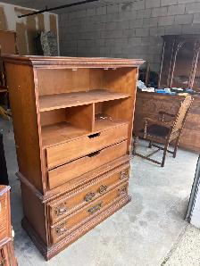 Free delivery used Vintage Wooden Dresser - Photo 4