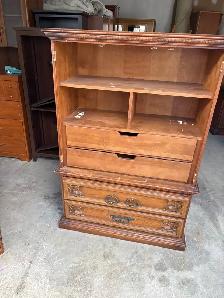 Free delivery used Vintage Wooden Dresser - Photo 5