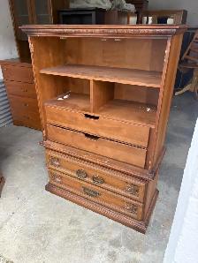 Free delivery used Vintage Wooden Dresser - Photo 7