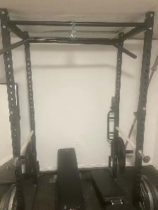 Power Rack and Olympic Weights - Photo 2