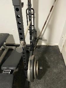 Power Rack and Olympic Weights - Photo 5