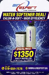 WATER SOFTENER WATER SOFTENER CHLOR-A-SOFT WATER SOFTENER
