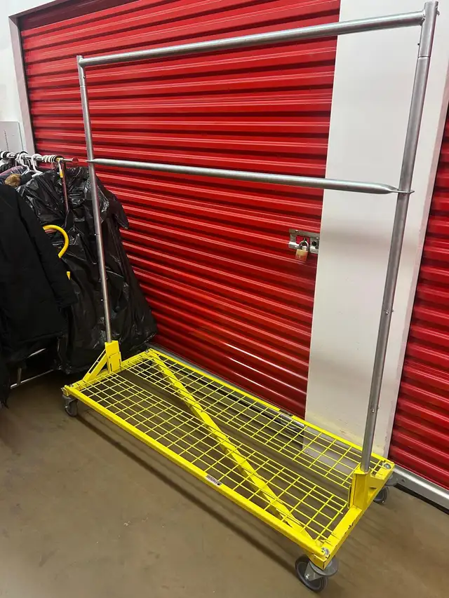 3 Clothing Racks / Garment Racks Designer   Industrial – $150 O