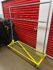 3 Clothing Racks / Garment Racks Designer   Industrial – $150 O