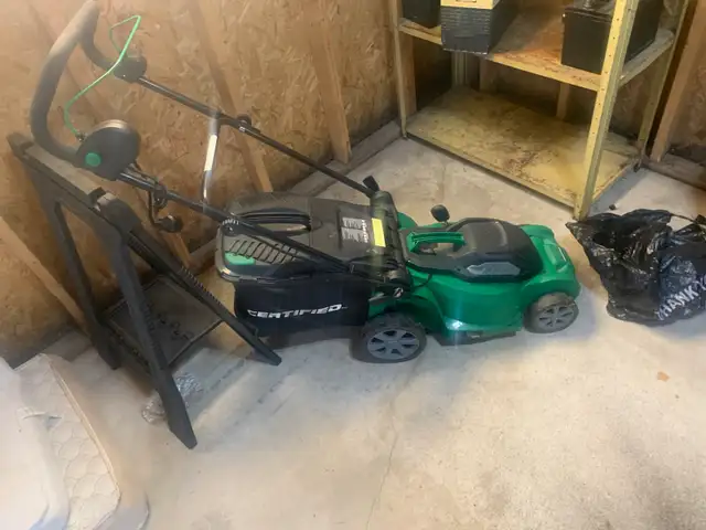 Certified 10A Electric Push Lawn Mower 14-in Deck