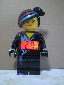 LEGO MOVIE LUCY 'WYLDSTYLE' QUARTZ FIGURE ALARM CLOCK- $25
