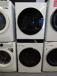 LG ThinQ '27' White Front Load Laundry Tower on Sale‼️