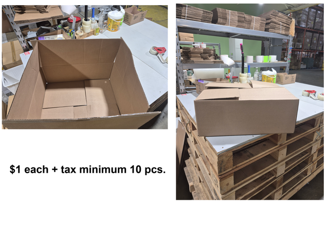 BOXES EXCELLENT CONDITION: $1.00 EACH   TAX - MINIMUM PURCHASE 1