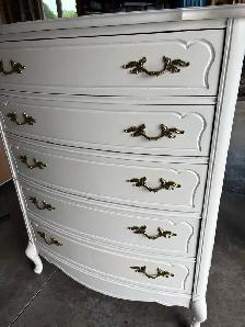 Wooden White Dresser 48" Tall - Photo 3