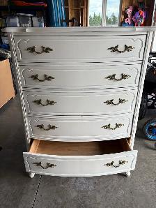 Wooden White Dresser 48" Tall - Photo 4