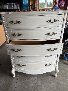 Wooden White Dresser 48" Tall - Photo 5