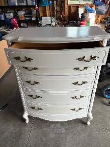Wooden White Dresser 48" Tall - Photo 6