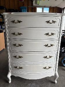 Wooden White Dresser 48" Tall - Photo 7