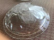 Two(2) Attractive Lotus Flower Glass Candy Dishes with Lid - Photo 4