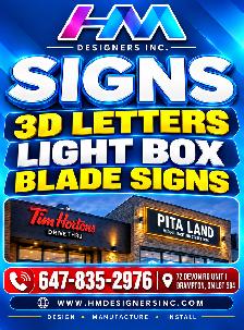 Custom Business Signs | 3D Letters | Light Box Signs |