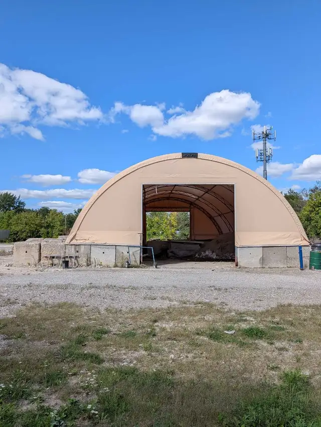Cover-All Storage dome tent 80 ft X 40ft