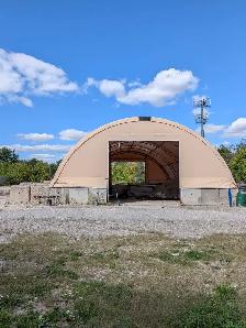 Cover-All Storage dome tent 80 ft X 40ft