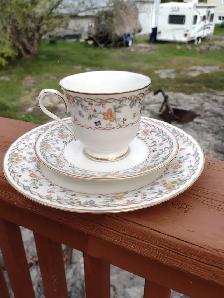 Noritake Meadow Ivory China Cup and Saucer Set - Photo 5