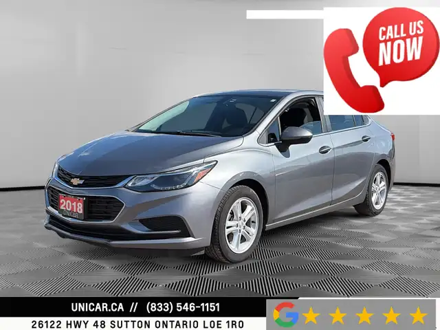 2018 Chevrolet Cruze LT No Accidents Sunroof Premium Audio Backu