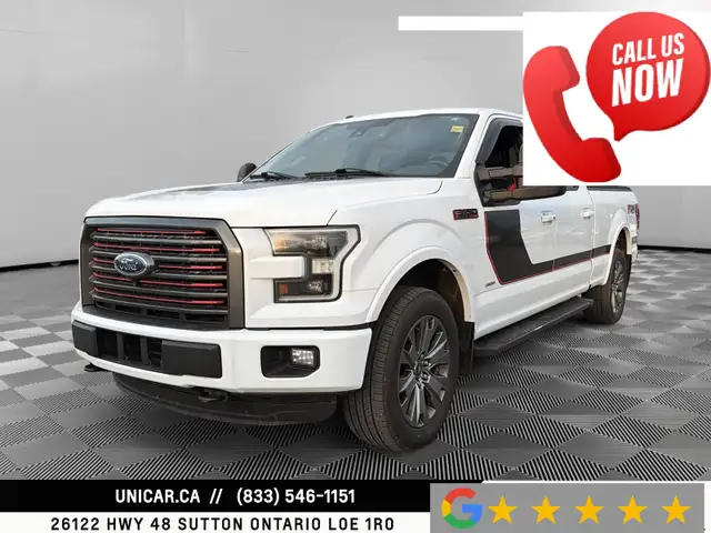 2016 Ford F-150 Lariat / 3.5L V6 / 4WD / Crew Cab / 6.5’ Box No