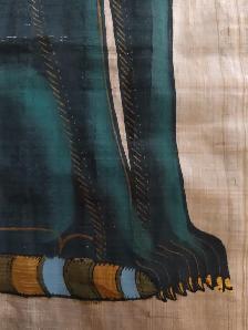 Beautiful Cat Goddess Bast Framed Genuine Egyptian Papyrus Art - Photo 4