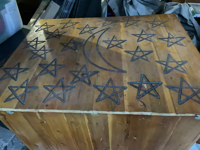 Moon and stars chest