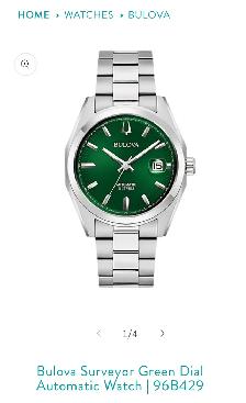 Bulova Surveyor Green Dial Automatic Watch