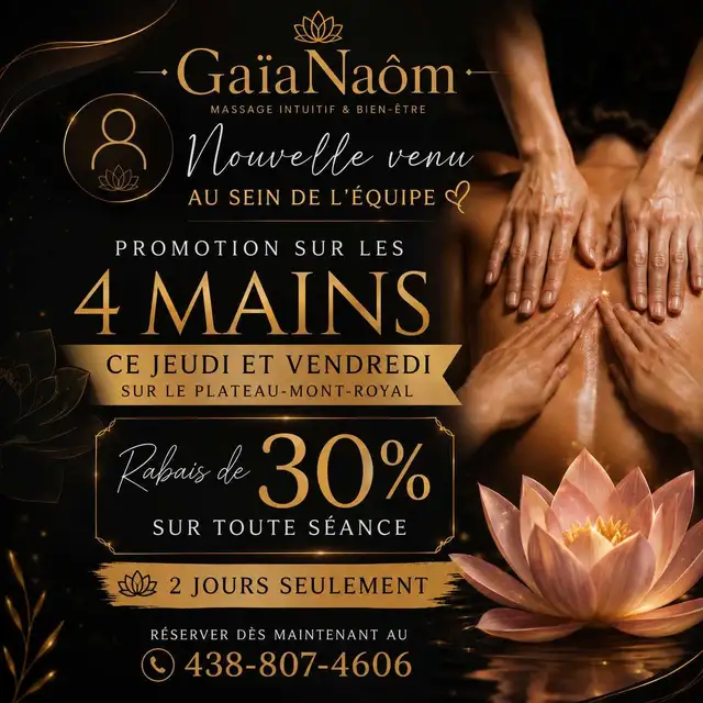 Massage 4 mains RiveSud