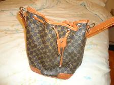 BROWN BAG WITH SHOULDER STRAP