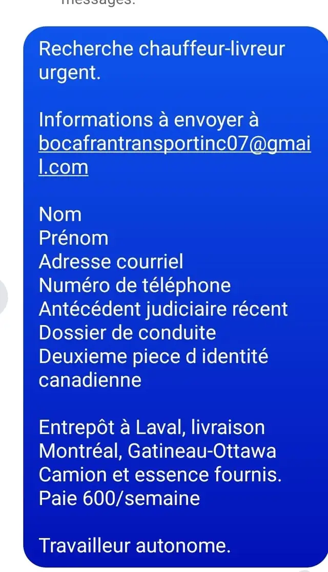 Chauffeur-Livreur