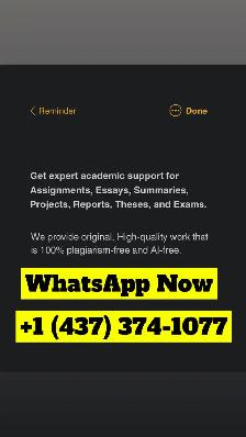 Assignment Help & Exam Help