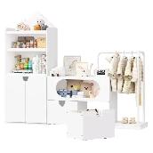 Brand Modern & Elegant White Kids Bookcases /Cabinets With 2 Dra - Photo 2