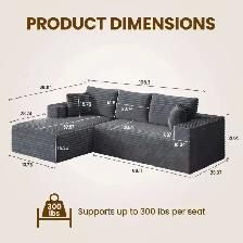 Brand New Modern Sectional Compressed Sofa Special $299 - Photo 9