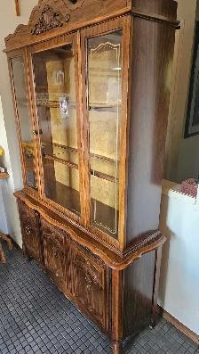 Vintage wood China cabinet