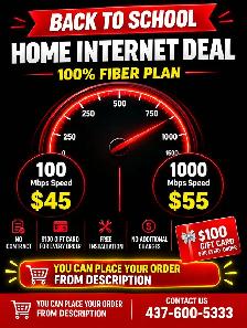 'Back to School' No Contract Fibre Internet – Fast & Reliable