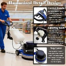 110V 18' Floor Polisher Scrubber 154RPM Wax Carpet Wash 057243 - Photo 8