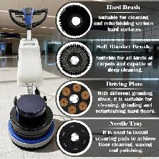 110V 18' Floor Polisher Scrubber 154RPM Wax Carpet Wash 057243 - Photo 10