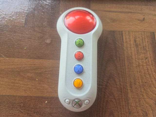 Xbox 360 wireless controller Big Button Red and White