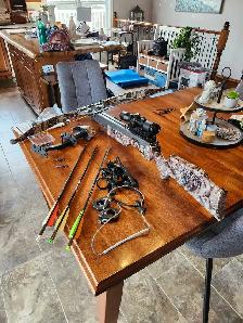 arbalete de chasse  excalibure avec pointe 350 ps