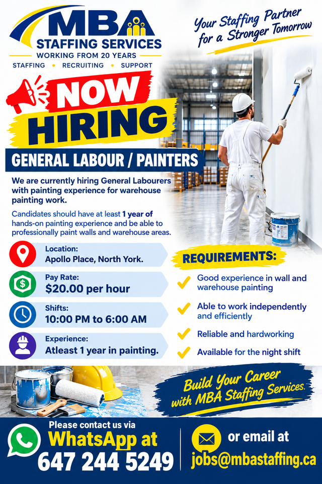 GENERAL LABOUR / PAINTERS