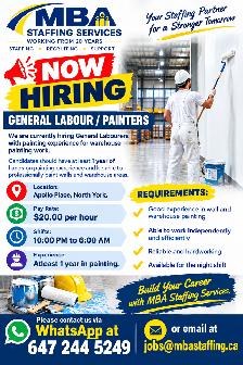 GENERAL LABOUR / PAINTERS