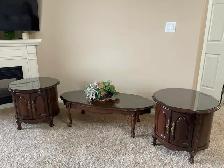 3 Piece Coffee & End Table Set