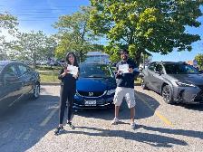 Driving lessons and road test