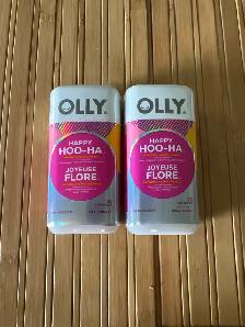 2 Bottles OLLY Happy HOO-HA Probiotic Capsules, 25 Caps