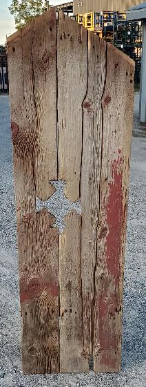 19th Century White Pine Barn Peak Cut-out