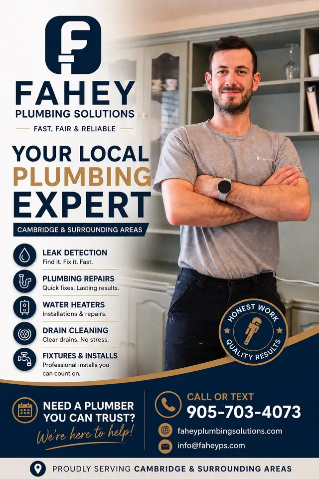 Local Plumber Cambridge | Fahey Plumbing Solutions