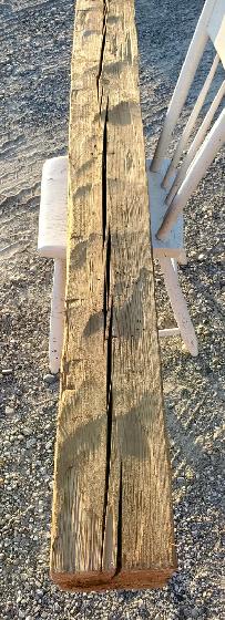 Hand Hewn White Pine Barn Beam 61/4'×6'× 683/4' long. - Photo 2