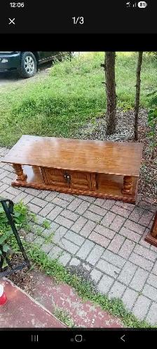Coffee table and two end tables