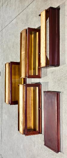 Antique Macey Three Tier Mahogany Barrister Bookcase (c. 1920s) - Photo 10