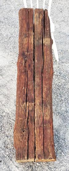 2 Hand Hewn White Pine Barn Beam approximately 6'×7'× 59' long.